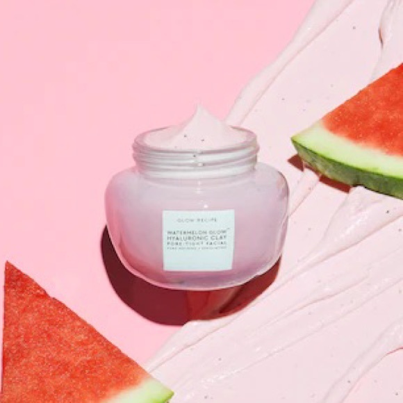 💗GLOW RECIPE Watermelon Glow Hyaluronic Clay Pore-tight Facial Mask - Picture 2 of 5